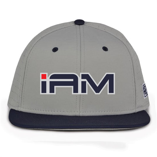 iAM Logo Grey / Navy Blue Hat