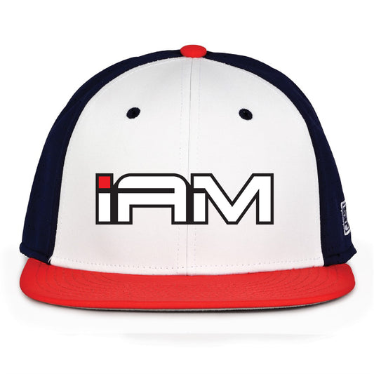 iAM Logo Blue / White / Red Hat