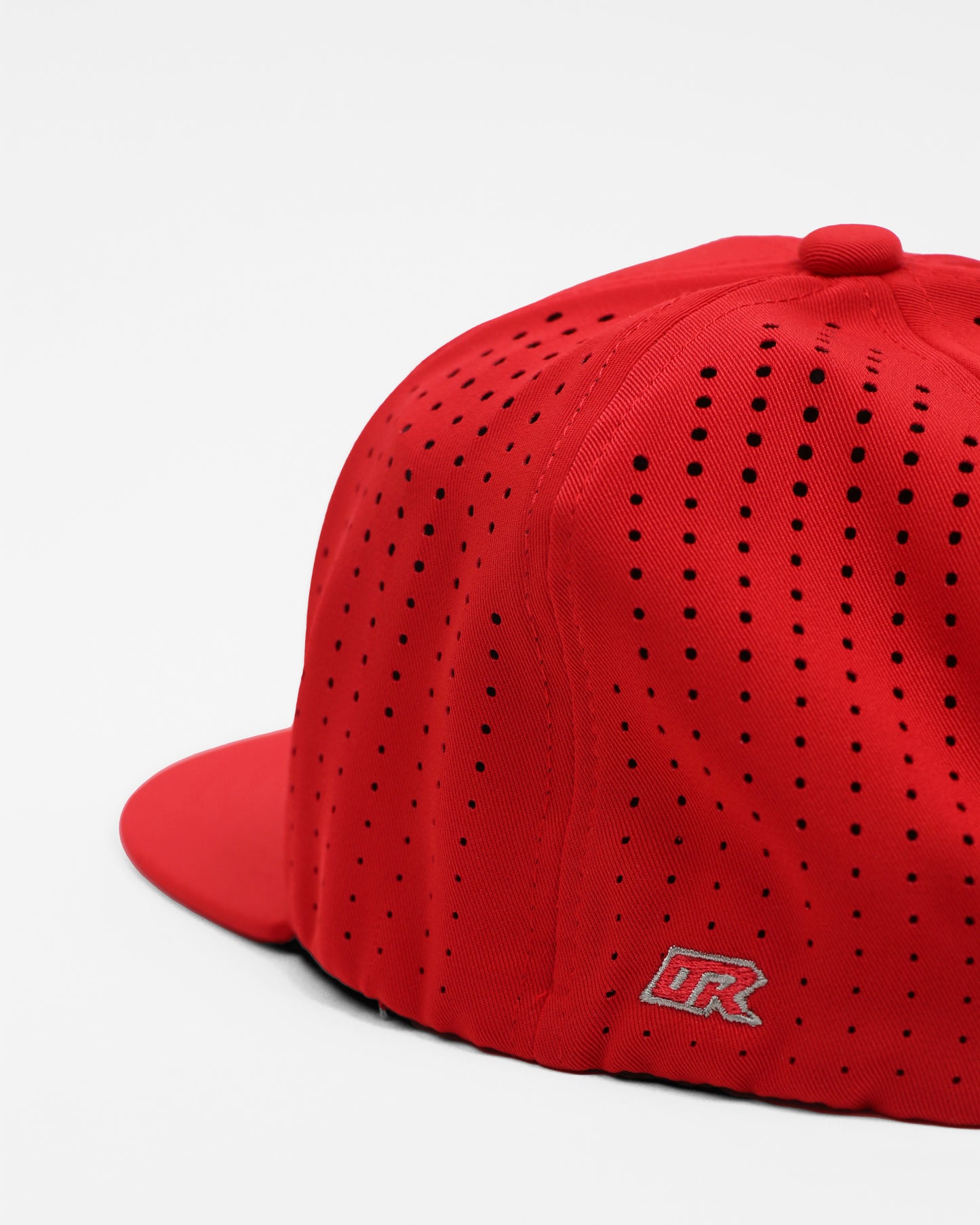 Outrank Sports- Red Perforated Stretch Cap